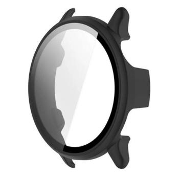 Garmin Vivoactive 6, Műanyag védőkeret, kijelzővédő üveggel, közepesen ütésálló, szíj nélkül, fekete kép