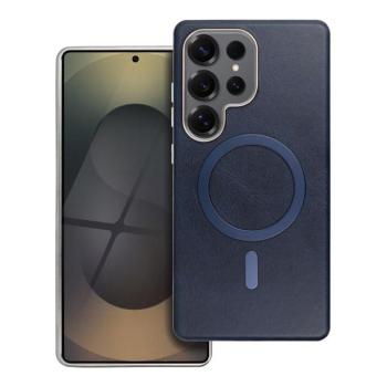 Gentleman Samsung Galaxy A56 MagSafe kompatibilis ECO bőr tok, kameravédő peremmel, kék kép