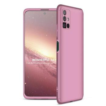 GKK 360 Protection tok Első és hátsó tok az egész testet fedő Samsung Galaxy M51 rózsaszín kép