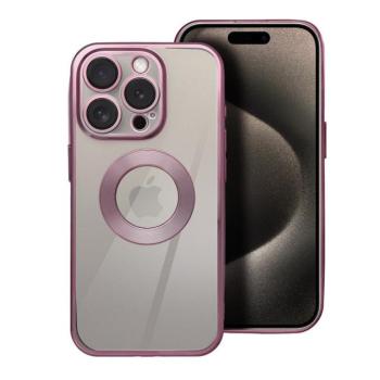 Glam Apple iPhone 17e / iPhone 16e szilikon tok kameravédő lencsével, rózsaszín kép