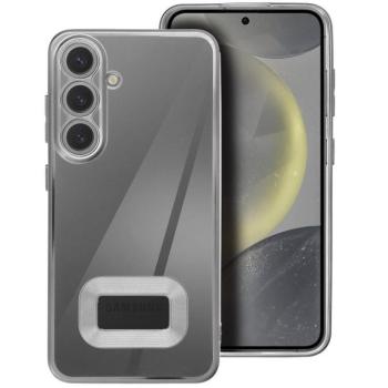 Glam Samsung Galaxy A56 szilikon tok kameravédő-lencsével, ezüst kép
