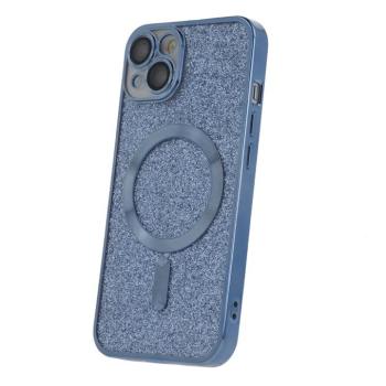 Glitter Chrome MagSafe-kompatibilis tok iPhone 12 - kék kép