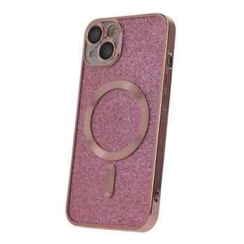 Glitter Chrome MagSafe-kompatibilis tok iPhone 13 - rózsaszín kép