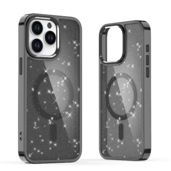 Glitter MagSafe tok iPhone 16 Pro Max - fekete csillogós kép