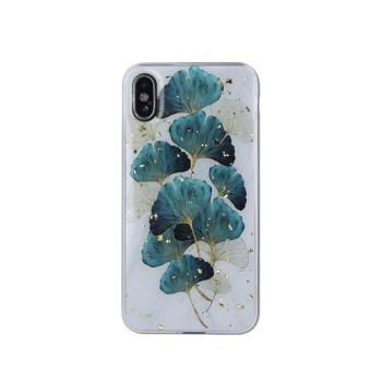 Gold Glam tok Xiaomi Redmi 14C 4G/5G /Redmi A4/ Poco C75 4G/5G - &quot;leaves&quot; mintás kép
