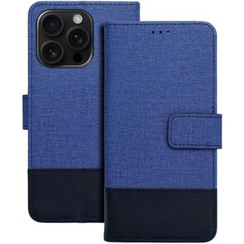 Gomma Apple iPhone 17e / iPhone 16e flip/oldalra nyíló tok kártyatartó résszel, kék kép