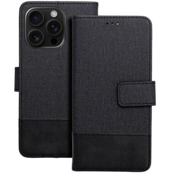 Gomma Samsung Galaxy A26 flip/oldalra nyíló tok kártyatartó résszel, fekete kép