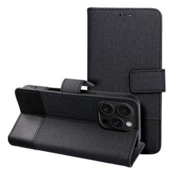 Gomma Samung Galaxy A16 5G flip/oldalra nyíló tok kártyatartó résszel, fekete kép