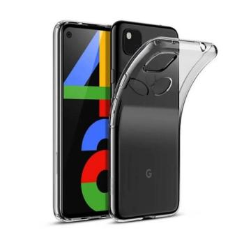 Google Pixel 4a, Szilikon tok, ultravékony, átlátszó kép