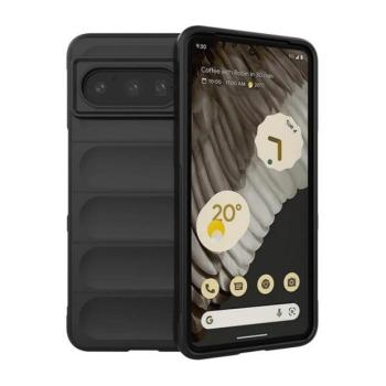 Google Pixel 8 Pro, Szilikon tok, közepesen ütésálló, 3D minta, fekete kép