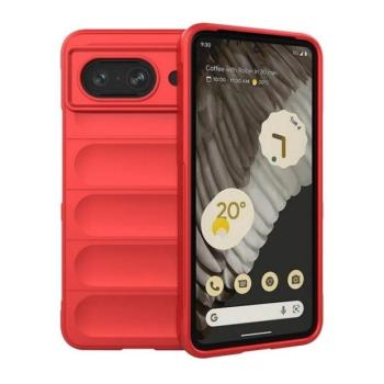 Google Pixel 8, Szilikon tok, közepesen ütésálló, 3D minta, piros kép