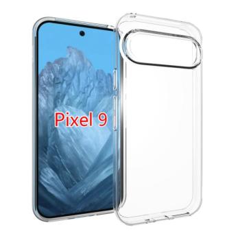 Google Pixel 9 vékony szilikon hátlap, Átlátszó kép