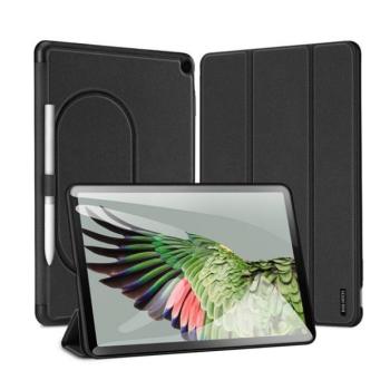 Google Pixel Tablet (10.95), mappa tok, Trifold, érintőceruza tartó, Dux Ducis Domo, fekete kép
