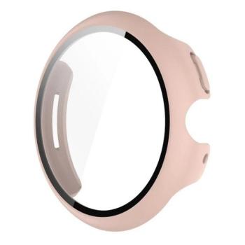 Google Pixel Watch 3 (41 mm), Műanyag védőkeret, kijelzővédő üveggel, közepesen ütésálló, szíj nélkül, rózsaszín kép