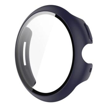 Google Pixel Watch 3 (41 mm), Műanyag védőkeret, kijelzővédő üveggel, közepesen ütésálló, szíj nélkül, sötétkék kép