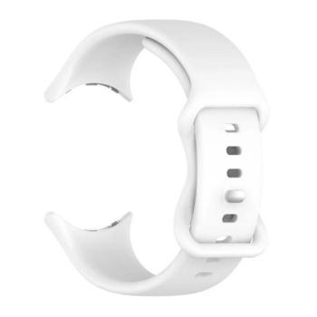 Google Pixel Watch 3 (41 mm), szilikon pótszíj, állítható, fehér kép