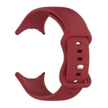 Google Pixel Watch 3 (41 mm), szilikon pótszíj, állítható, piros kép