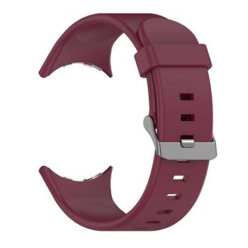 Google Pixel Watch 3 (45 mm), szilikon pótszíj, állítható, bordó kép