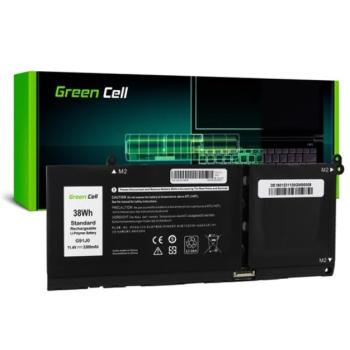 GREEN CELL Li-Polymer akku (11,4V, 3300mAh, Dell Latitude 3320 3330 3520 Inspiron 15 3511 3525 5510 kompatibilis) FEKETE kép