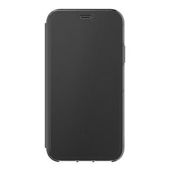 GRIFFIN Tok álló, bőr SURVIVOR CLEAR WALLET (FLIP, 1.2 m ütésálló, átlátszó belső, oldalra nyíló) FEKETE Apple iPhone XS 5.8, Apple iPhone X 5.8 kép