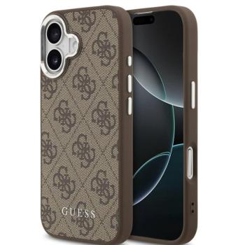 Guess 4G Apple iPhone 17 MagSafe hátlap tok, barna kép