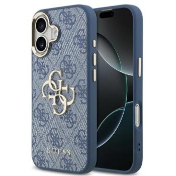 Guess 4G Big 4G Classic Logo Apple iPhone 17 hátlap tok, kék-ezüst kép