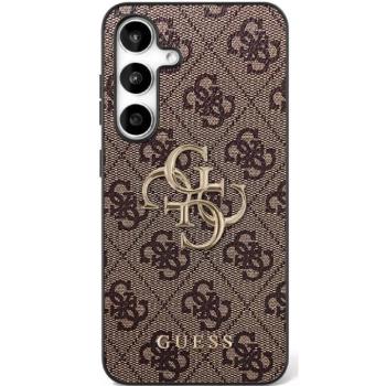 Guess 4G Big 4G Classic Logo Samsung Galaxy S25 FE hátlap tok kameravédő peremmel, barna kép