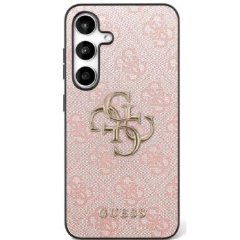 Guess 4G Big 4G Classic Logo Samsung Galaxy S25 FE hátlap tok kameravédő peremmel, rózsaszín kép