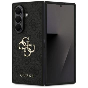 GUESS 4G BIG LOGO szilikon telefonvédő (ütésállóság, bőr hatású hátlap) FEKETE Samsung Galaxy Z Fold7 (SM-F966) kép