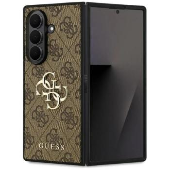 GUESS 4G BIG LOGO szilikon telefonvédő (ütésállóság, bőr hatású hátlap) SÖTÉTBARNA Samsung Galaxy Z Fold7 (SM-F966) kép