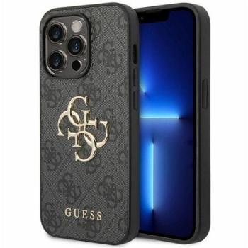 Guess 4G Big Metal Logo Apple iPhone 15 Pro Max hátlap tok, szürke kép