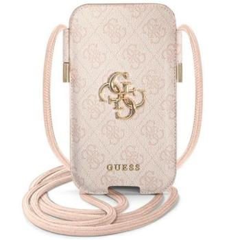 Guess 4G Big Metal Logo GUPHL4GMGPI 6,7&quot; telefontartó táska, rózsaszín kép