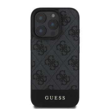 Guess 4G Bottom Stripe Apple iPhone 16 Pro hátlap tok, szürke UHCP16LG4GLGR kép