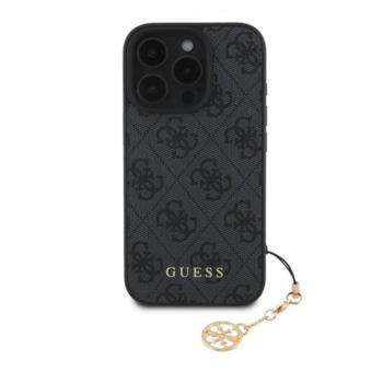 Guess 4G Charm Apple iPhone 16 Pro Max Tone on Tone hátlap tok, szürke kép