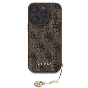 Guess 4G Charm Apple iPhone 16 Pro Tone on Tone hátlap tok, barna kép