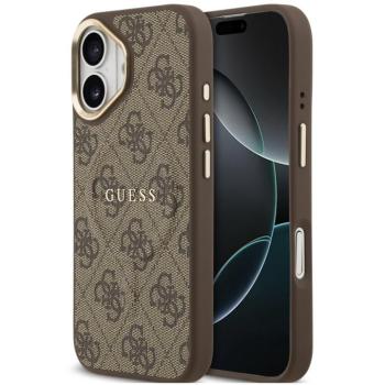 Guess 4G Charm Apple iPhone 17 MagSafe hátlap tok, barna kép