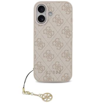 Guess 4G Charm Apple iPhone 17 Tone on Tone hátlap tok, rózsaszín kép