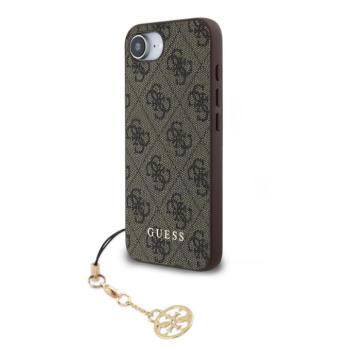 Guess 4G Charm iPhone 17e / iPhone 16e kemény hátlap tok, barna kép