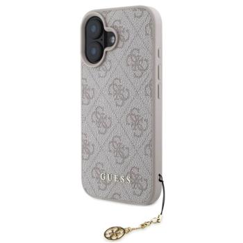 Guess 4G Charms Collection iPhone 16 kemény hátlap tok, rózsaszín kép