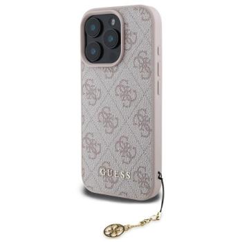 Guess 4G Charms Collection iPhone 16 Pro kemény hátlap tok, rózsaszín kép