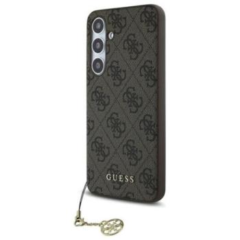 Guess 4G Charms Collection Samsung Galaxy S24 FE hátlap tok, barna GUHCS24FEGF4GBR kép