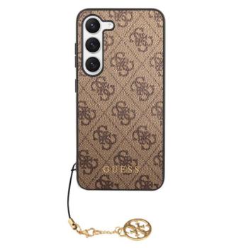 Guess 4G Charms Samsung Galaxy S23 szilikon tok, barna kép
