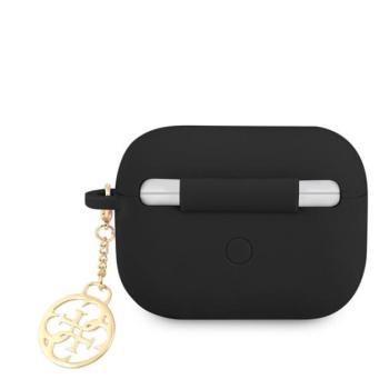 Guess 4G Charms Silicone Apple Airpods Pro tok, fekete kép
