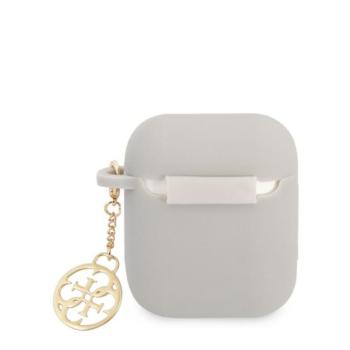 Guess 4G Charms Silicone Apple Airpods tok, szürke kép
