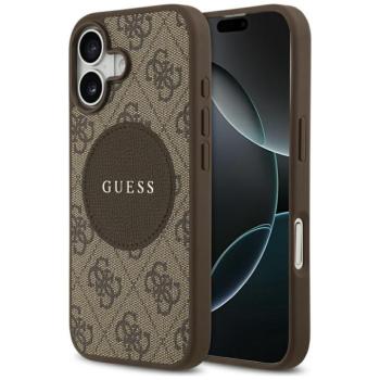 Guess 4G Circle Classic Logo Apple iPhone 17 MagSafe tok, barna kép