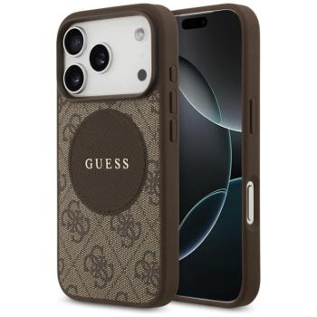 Guess 4G Circle Classic Logo Apple iPhone 17 Pro MagSafe tok, barna kép