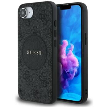 Guess 4G Circle Classic Logo Apple iPhone 17e / iPhone 16e MagSafe tok, fekete kép