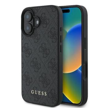 Guess 4G Classic Apple iPhone 16 Plus hátlap tok, fekete/barna GUHCP16MG4GFGR kép