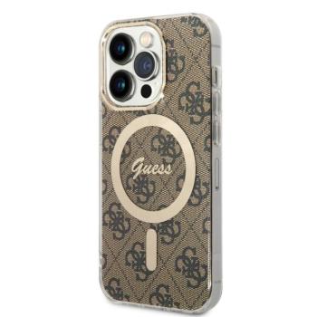 Guess 4G IML MagSafe Apple iPhone 14 Pro hátlap tok, barna kép