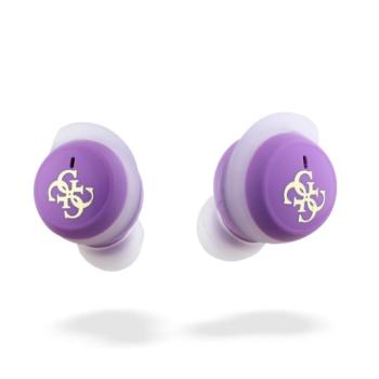 Guess 4G Logo Mini TWS bluetooth headset, lila kép